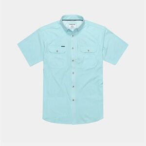 Men’s size L Blue Poncho Button Up